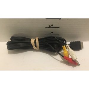 Original Sony brand PlayStation composite audio video cable for PS1 PS2